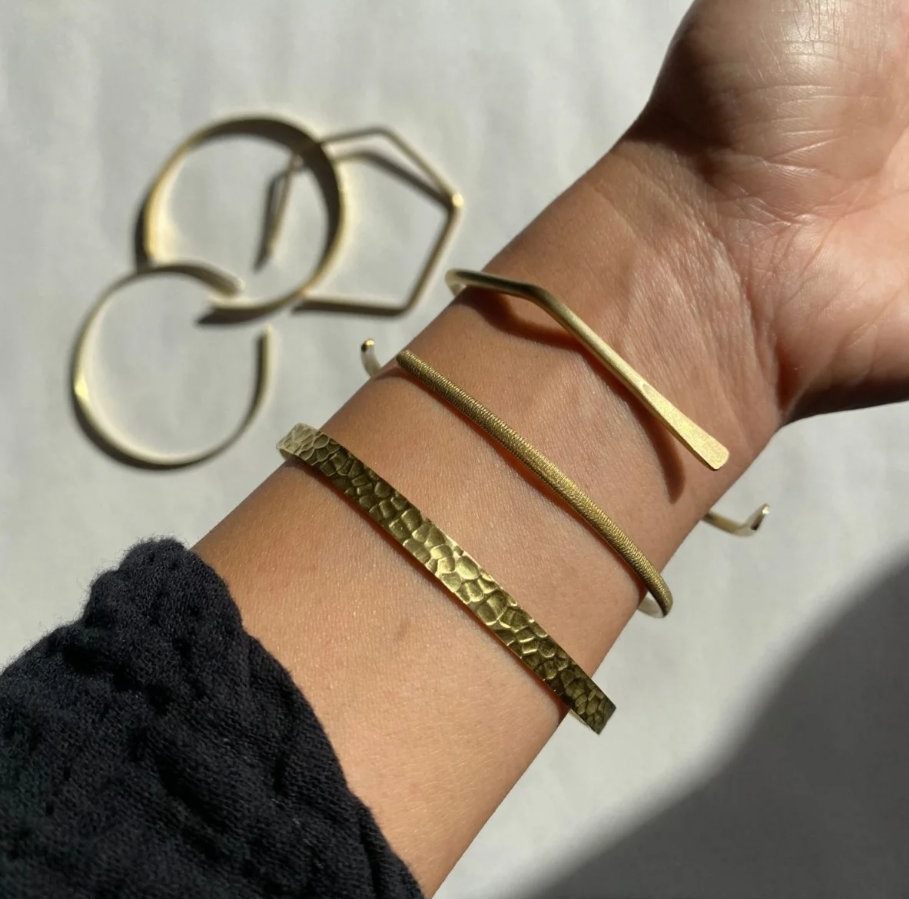 Nonentity Pirinç İnce Bileklik - LitClue