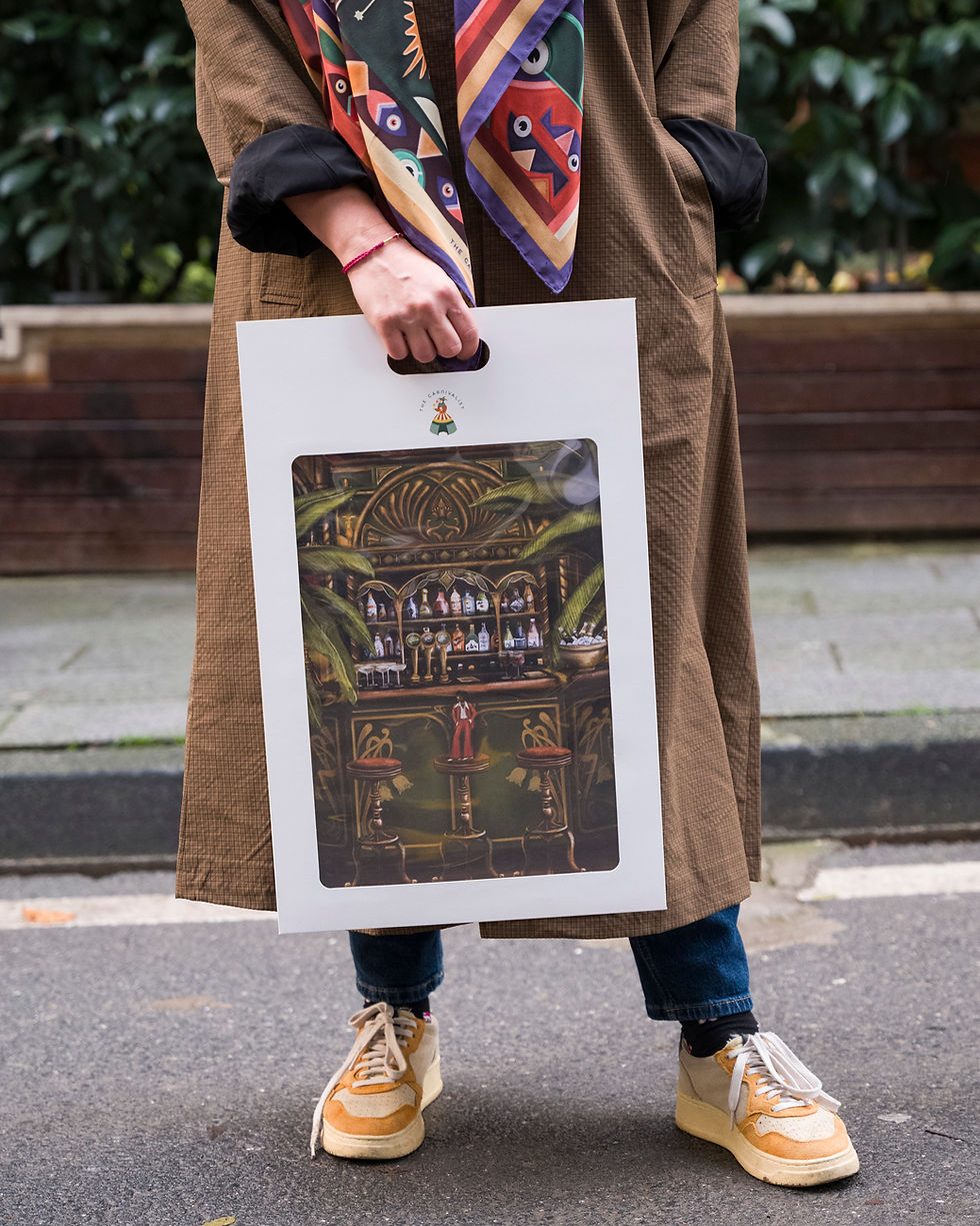 Küçük resim: Monsieur Barbar Art Print (Büyük Boy) Çerçevesiz - The Carnivalist