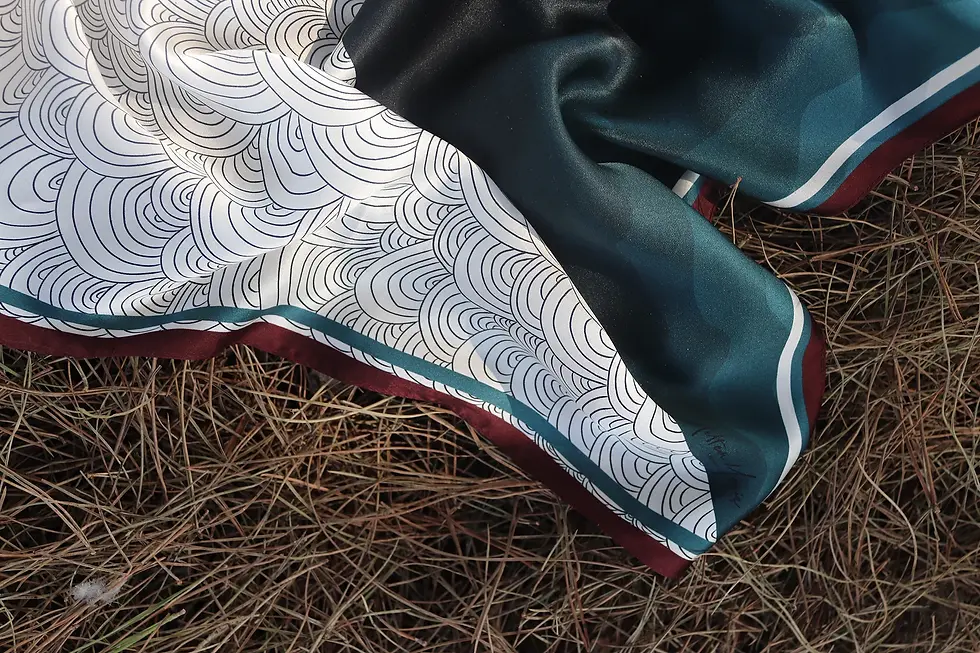 Küçük resim: Blue Wave Fular - Galene Brand