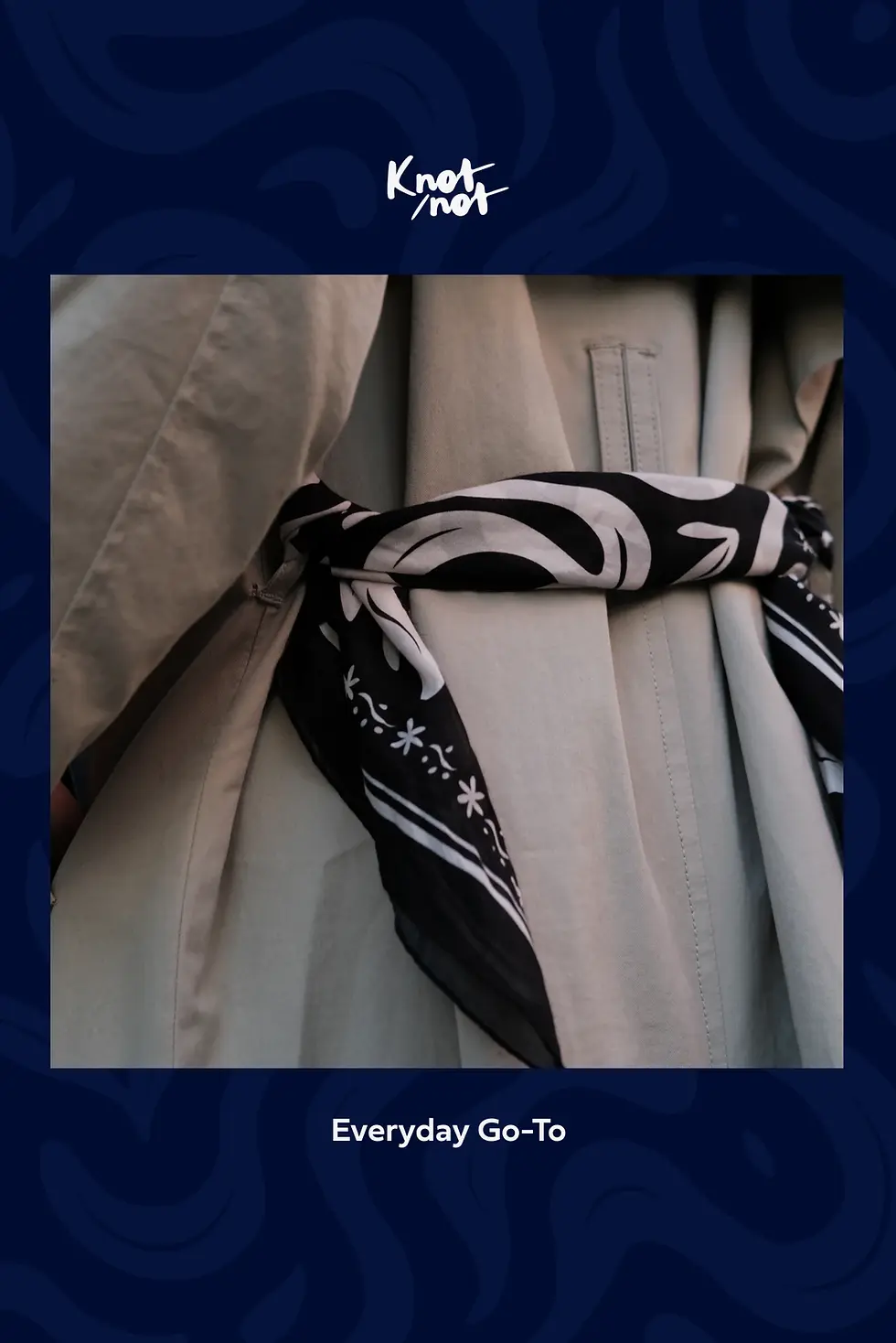 Küçük resim: Everyday Go-To Cotton Bandana - Knot Not