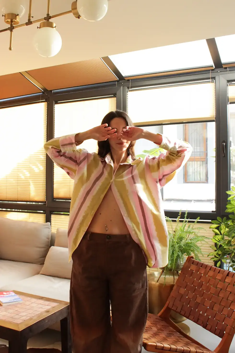 Küçük resim: Lina Oversized Gömlek - aftersun brand