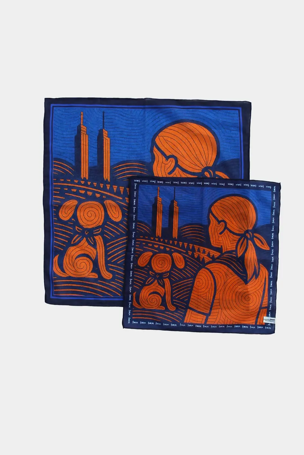 Küçük resim: Side by Side: Two Scarf Kit | Woof - Knot Not