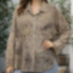 Keten Dokuma Doğal Boyama Gömlek - Urba Studio