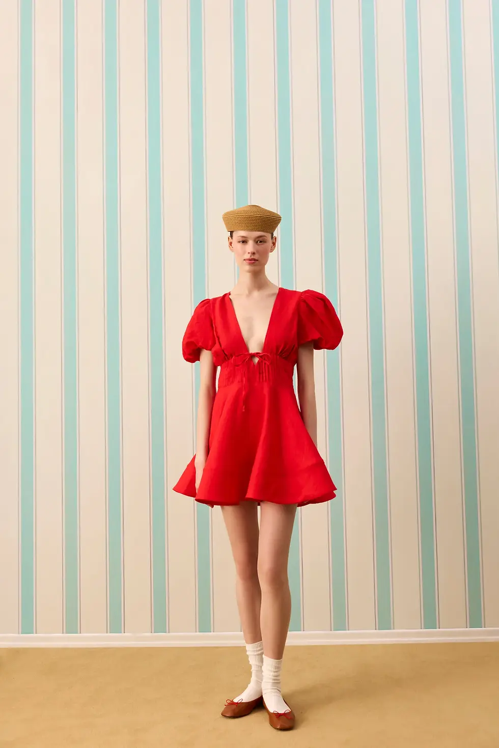 Scarlett Keten Mini Elbise - Belle Marguerite Studio