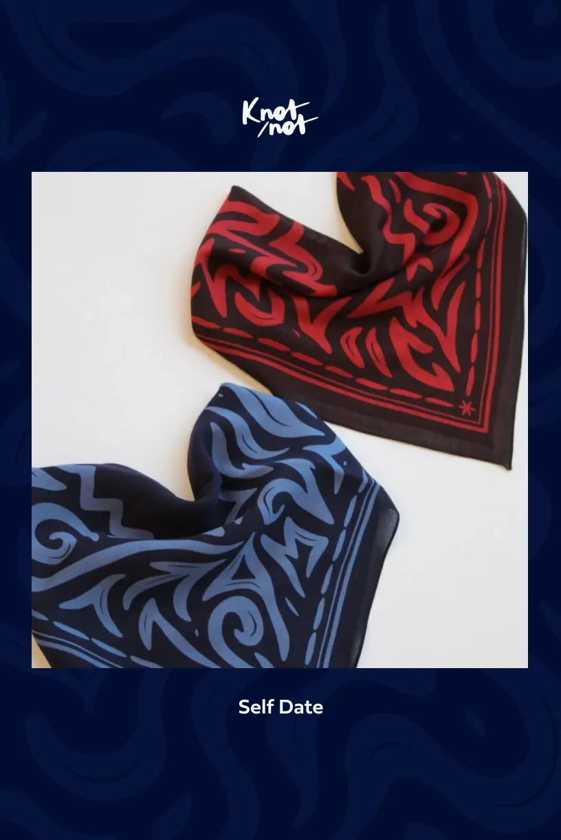 Thumbnail: Self Date Wool Scarf - Knot Not