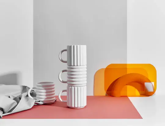 Thumbnail: Seramik El Yapımı Kupa Ripple 2'li Set - Form & Seek