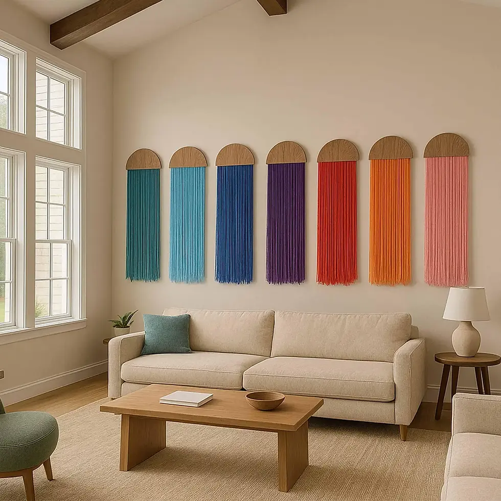 Yarım Ay Duvar Asma Seti, İskandinav Dekoru - DB Sycamore