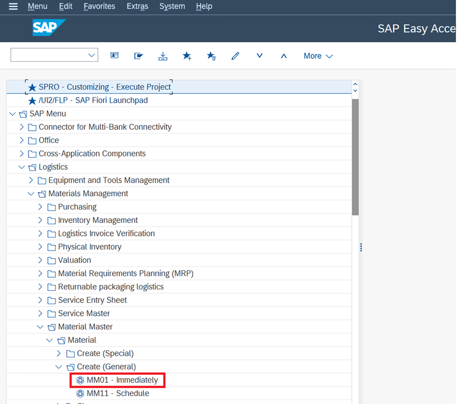 Material Master in SAP