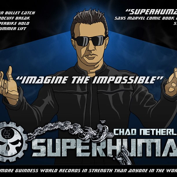 Chad Netherland Superhuman cartoon poster