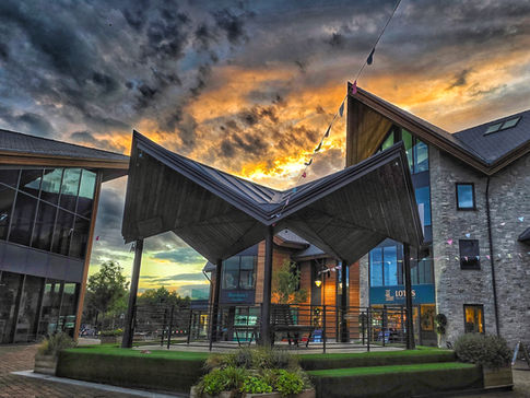 Live music on the bandstand at Mercia Marina.