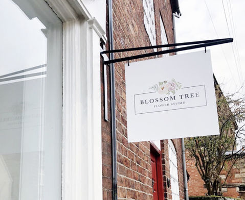 Florist shop signage design by Rebecca Watts Freelance Graphic Designer