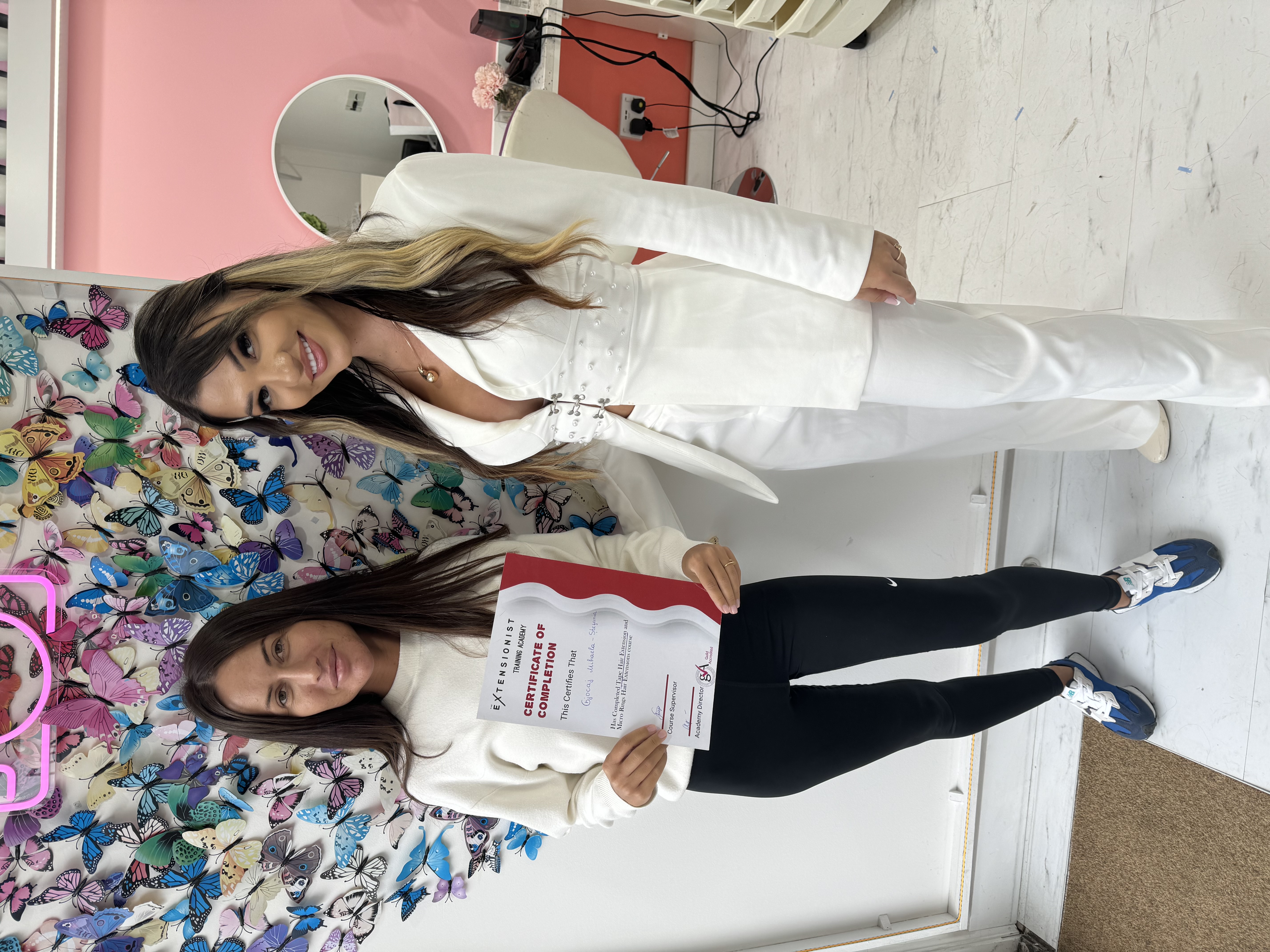 Hair extensions salon staff training