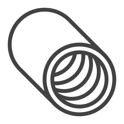 Gray capsule-shaped filter