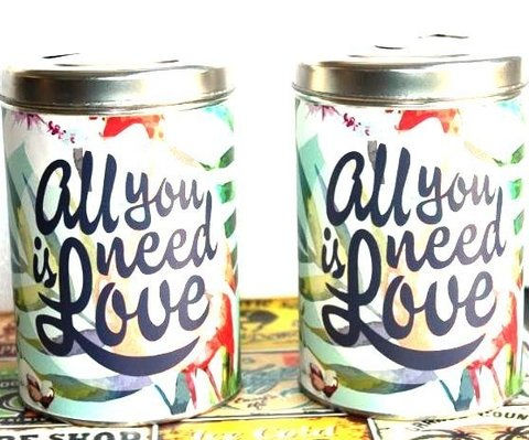 Miniatura: LATA YERBERA O AZUCARERA DE DISEÑO