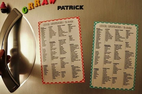 Miniatura: LISTA DE SUPER IMANTADA 22X15CM