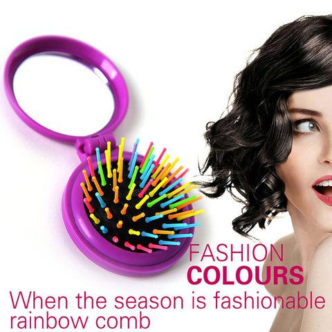 Miniatura: CEPILLO ARCOIRIS PLEGABLE CON ESPEJO