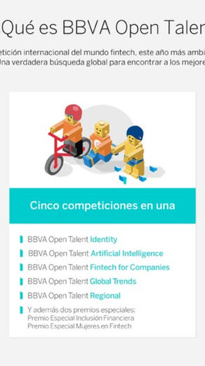 Ya está abierta la convocatoria para el BBVA Open Talent 2017
