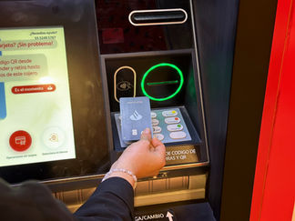 Retiros sin contacto de Santander