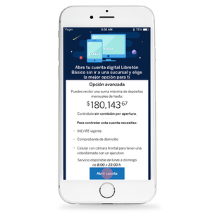 En BBVA Bancomer ya puedes abrir cuentas desde el celular para depositar hasta 180,00 pesos al mes