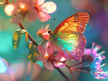 papillon symbolisant la transformation intérieure, l'accueil de soi et la guérison émotionnelle.