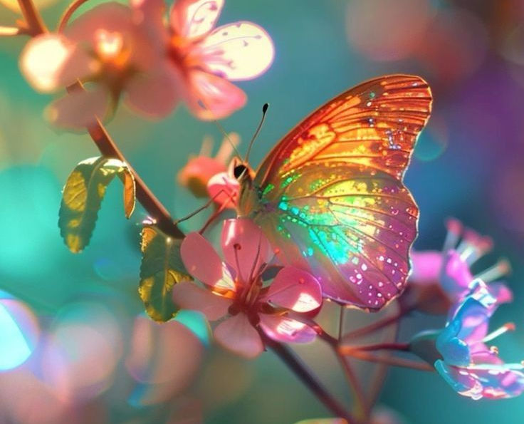papillon symbolisant la transformation intérieure, l'accueil de soi et la guérison émotionnelle.