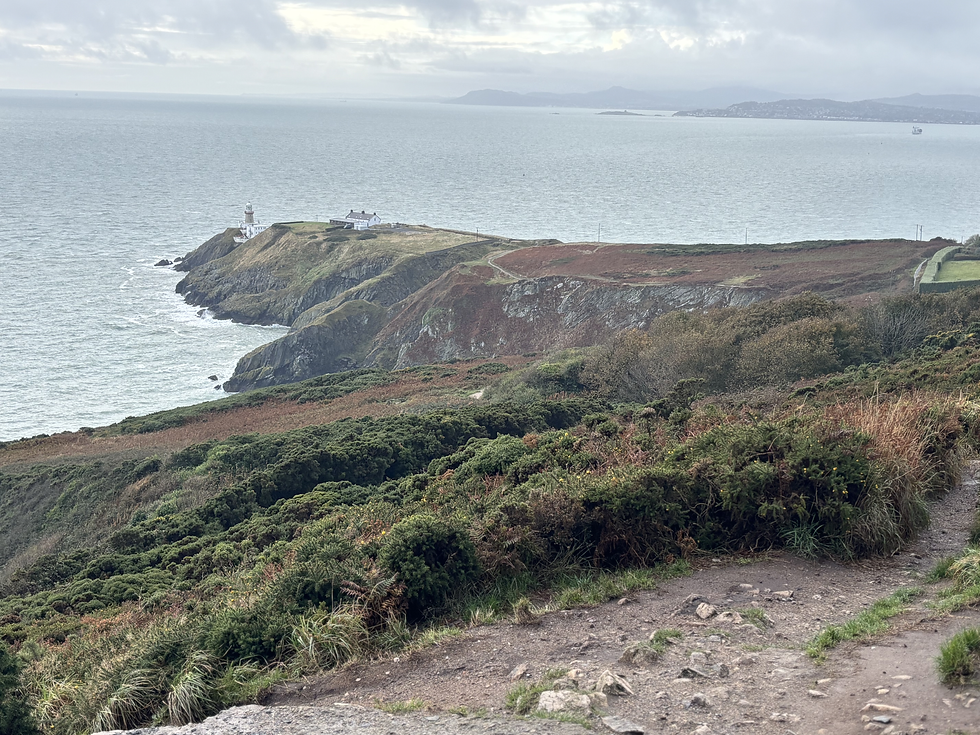 Gorgeous walk I I enjoyed along  a  beach outside of  Dublin