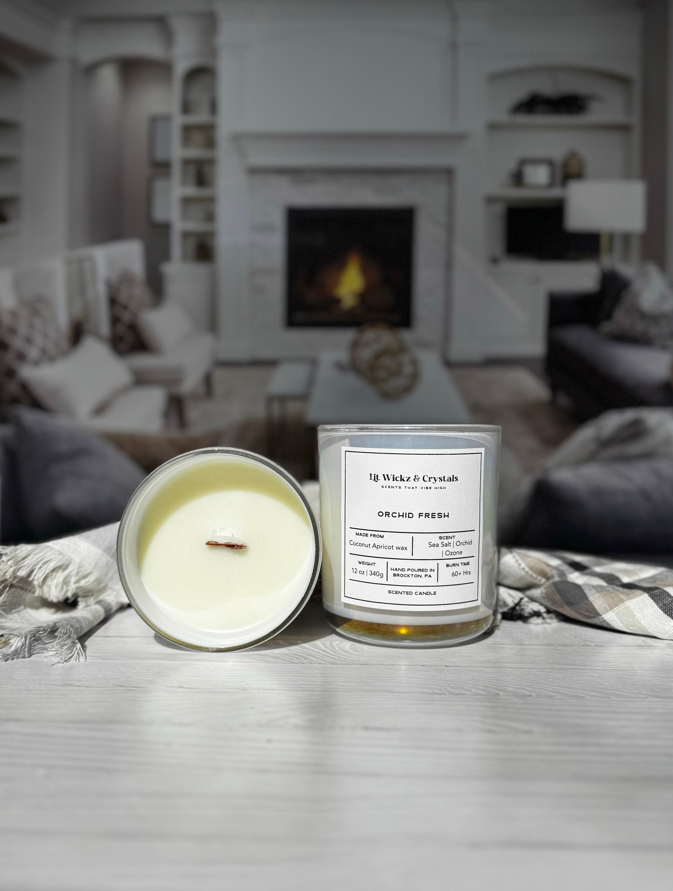 Orchid Fresh Scented Candle 12oz