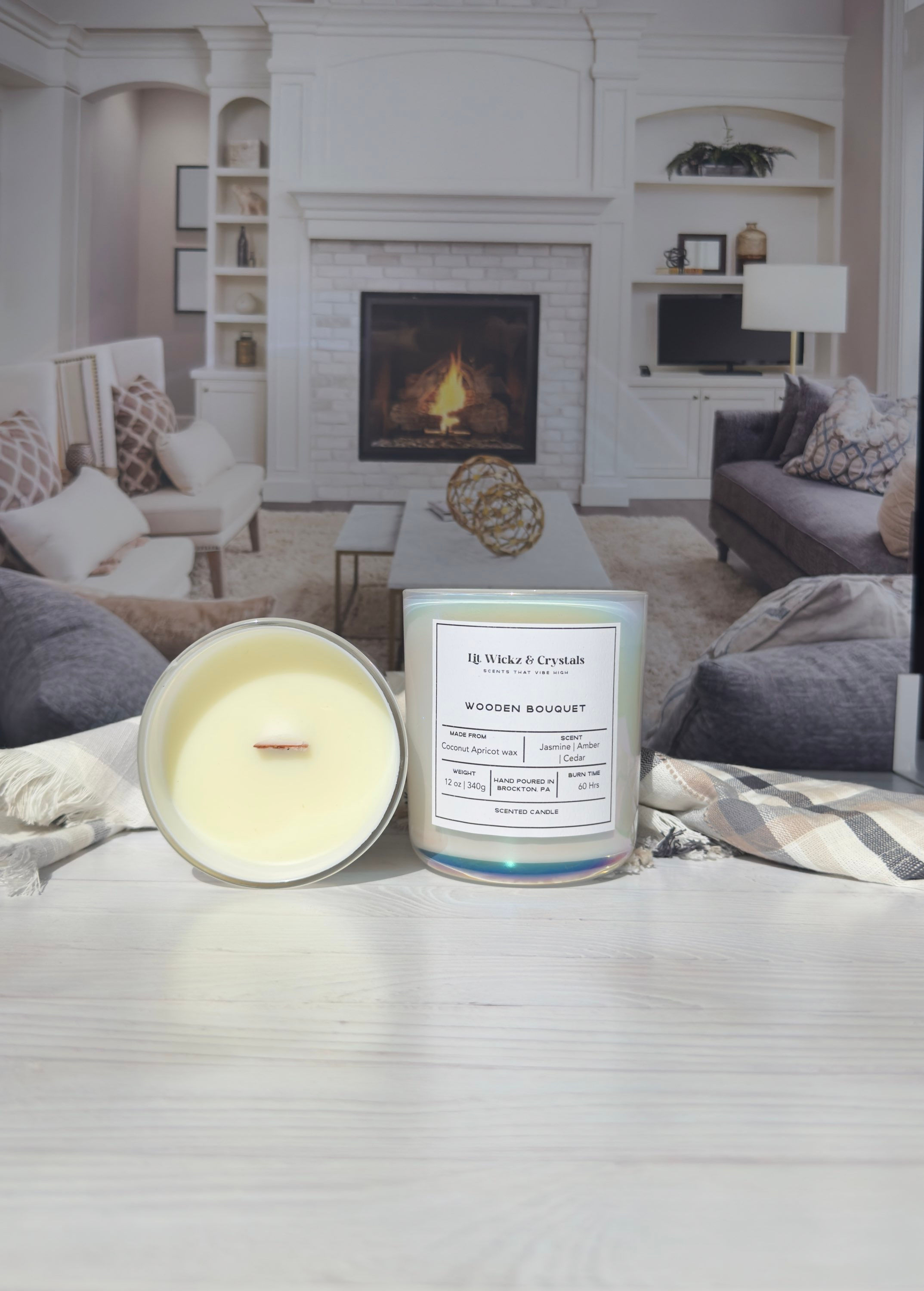 Wooden Bouquet Scented Candle 12oz