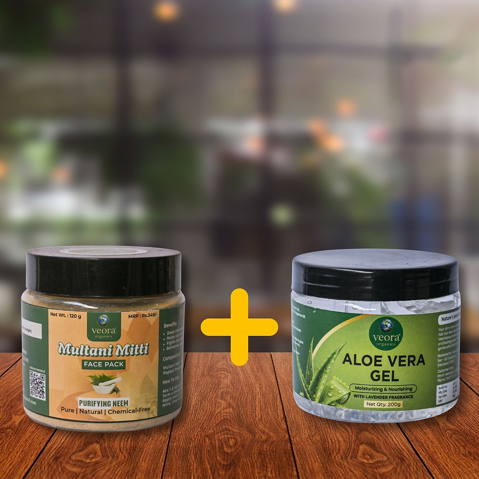 Purifying Neem Multani Mitti Face Pack (120 g) Aloe Vera Gel 200 gm