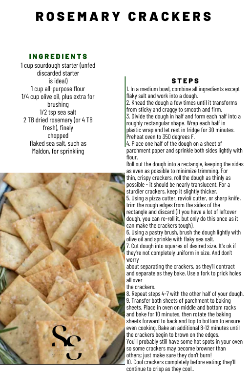 Sourdough Crackers