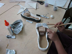 sculpture in process