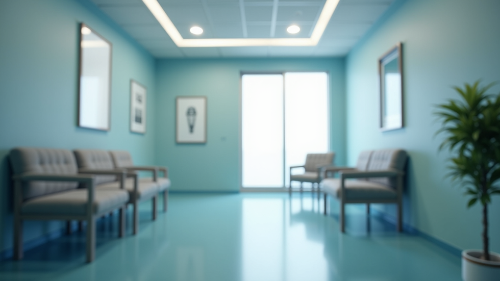 Eye-level view of a modern ENT clinic consultation room