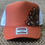 Thumbnail: Feather Side Fan Trucker (Tx Org/Wht)