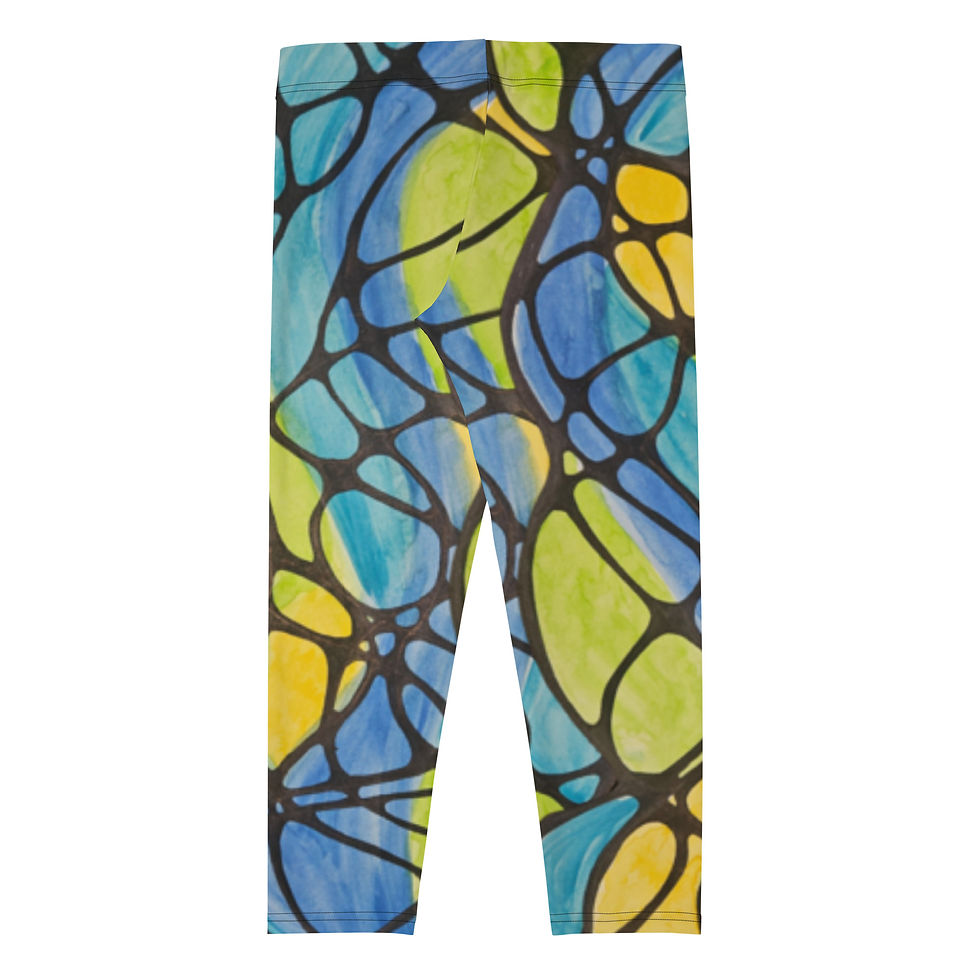 Thumbnail: "Ocean Reflections" Capri Leggings