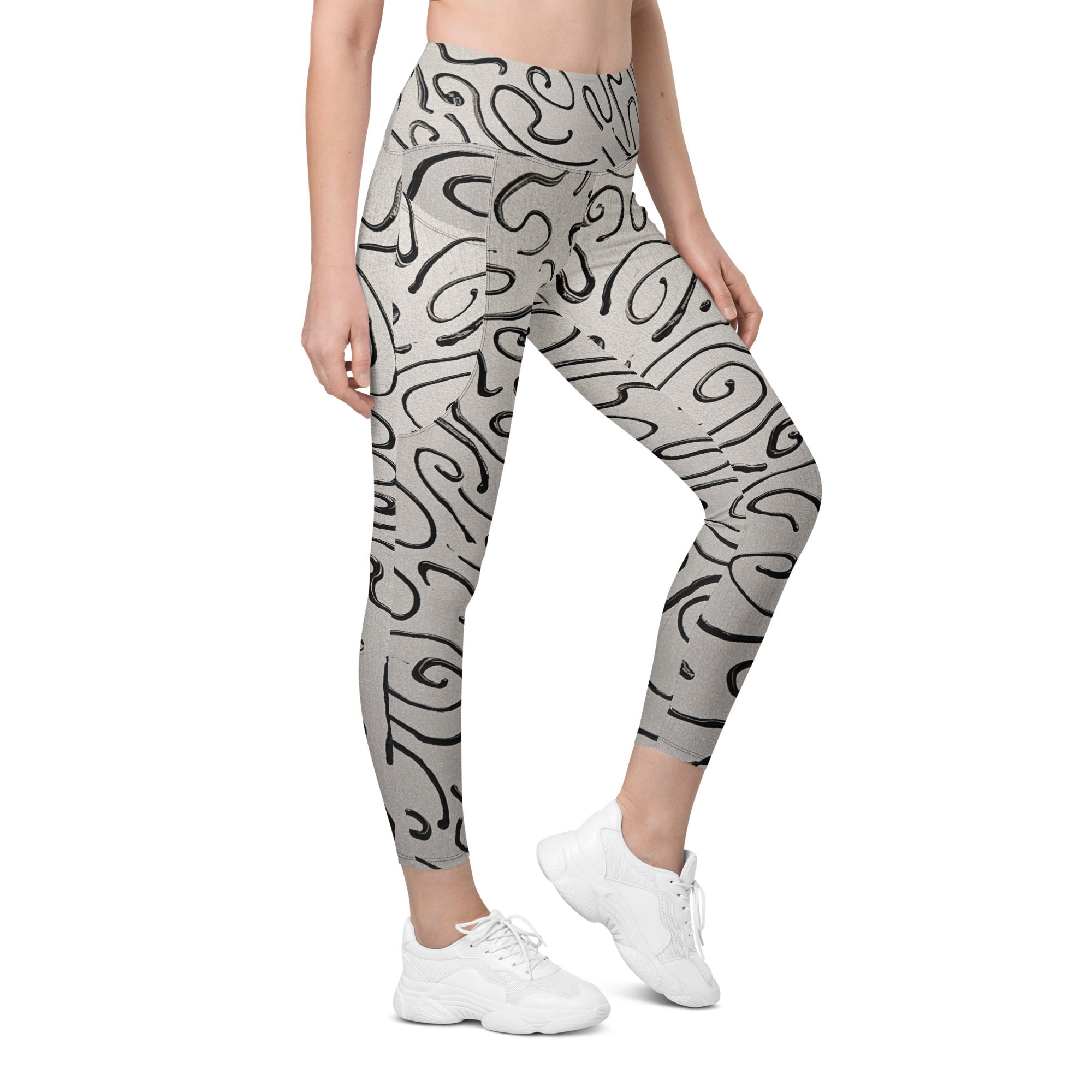"Silver Hope" Leggings with Pockets
