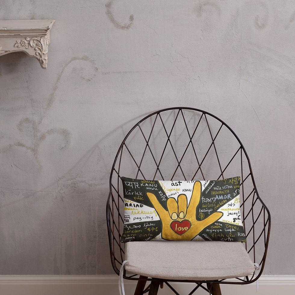 Thumbnail: "Love Needs No Translation" Pillow