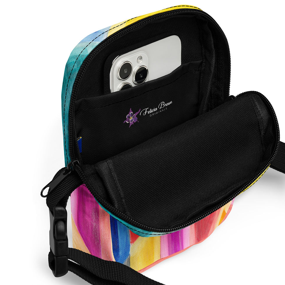 Thumbnail: "Blurred Lines" Utility Crossbody Bag