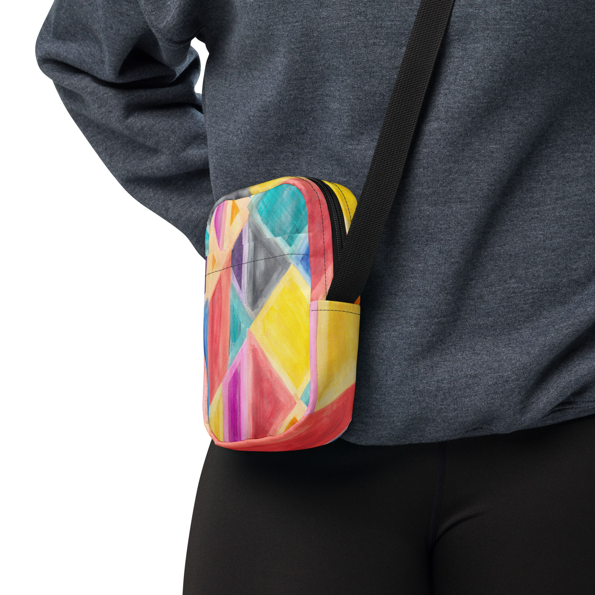 "Blurred Lines" Utility Crossbody Bag