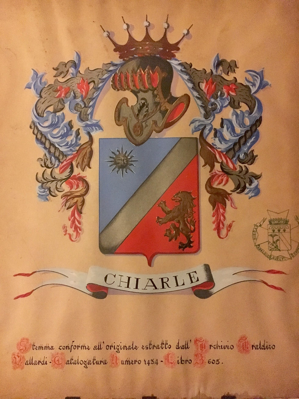 Stemma Araldico della Famiglia Chiarle