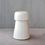 Thumbnail: White stoneware bedside carafe and cup in Fat White glaze