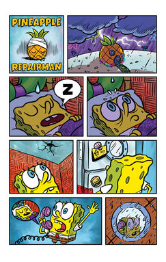 Art done for inside SpongeBob Comics by Corey Barba.