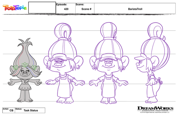 Dreamworks Animation Artist Illustrator Barista Trolls Corey Barba