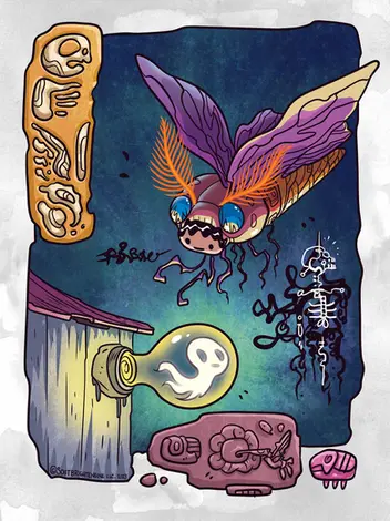 Pollinator series of prints by Corey Barba