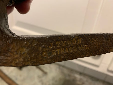 Joe Tyson, a talented blacksmith of Carthage, North Carolina