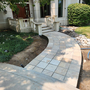 Elegant Stone Pathway and Patio Design