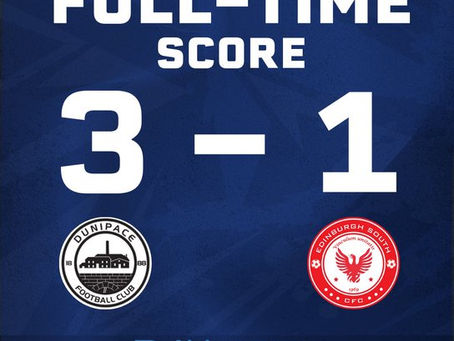 Match Report Mens Team - Dunipace FC