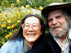 Paul and Konomi in their Patagonian Garden