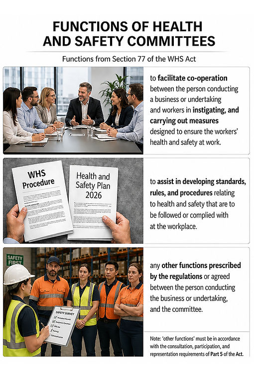 Functions of a Health and Safety Committee