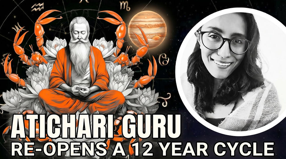 Jupiter atichari transit in Cancer June 2026