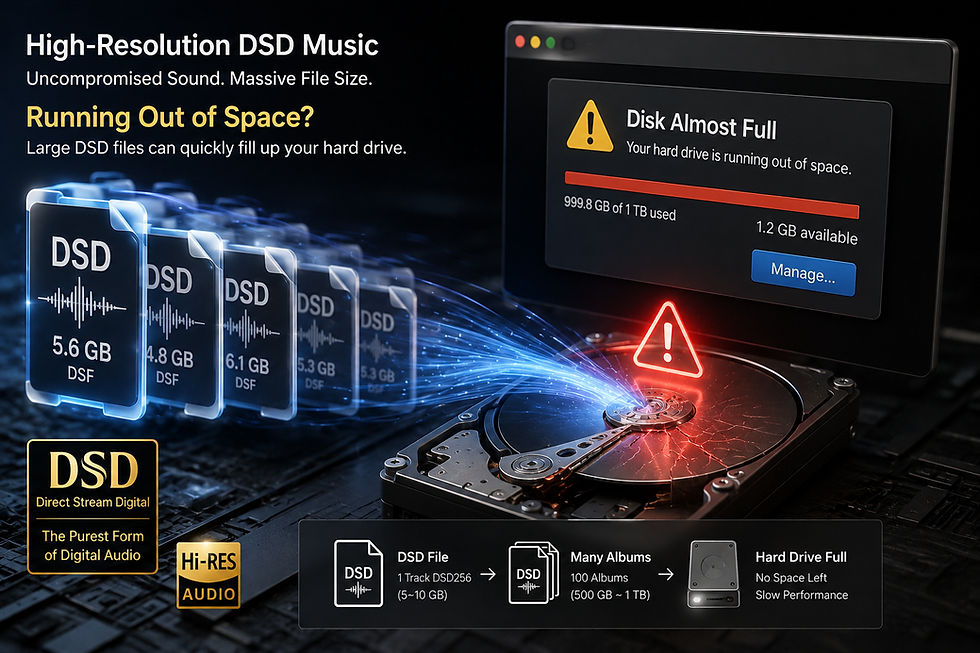 新しい DSD コンテナ .dst — 圧縮とアルバムアートを一つのファイルに